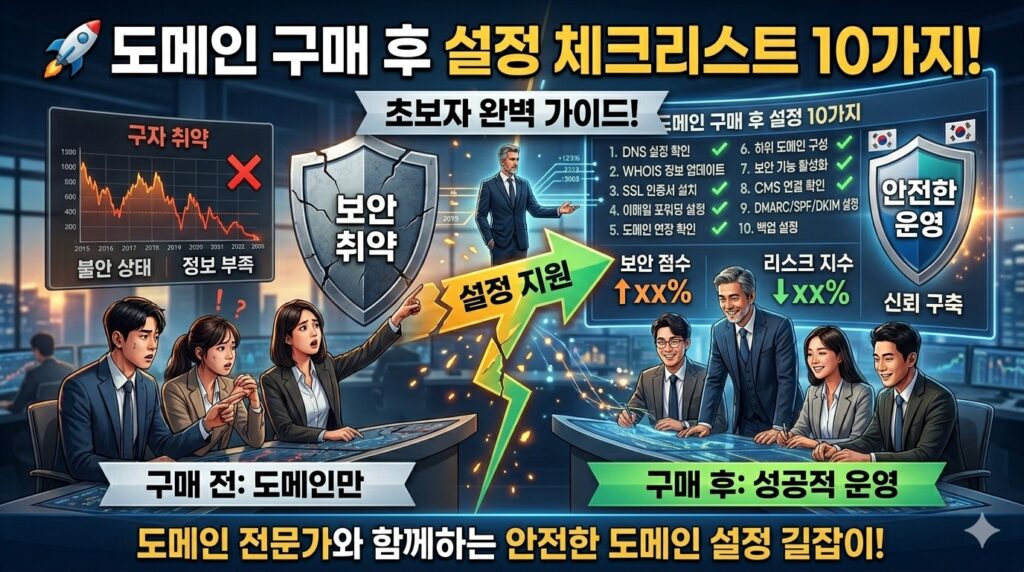 도메인 구매 후 설정
