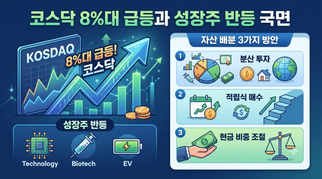 코스닥 8%대 급등